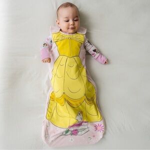 Little Sleepies Disney Collab Belle LIGHTWEIGHT Bamboo Sleepsack 0-6 Mo